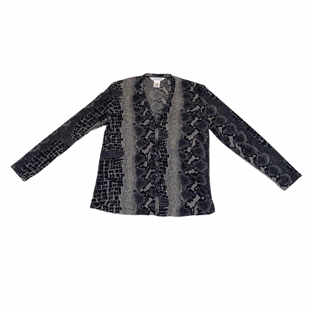 Abstract Print Button Down